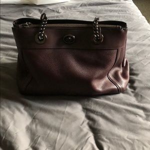 Coach prune purple bag. Never worn